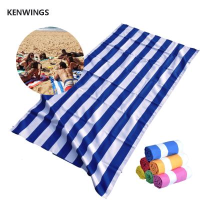 China Compressed Sand Suede Microfiber Free Beach Towel With Colorful Printing for sale