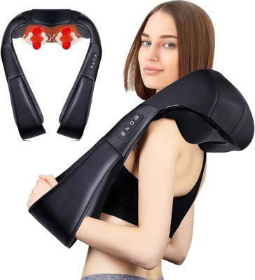 China Body Car Home Office U Shape Electric Shiatsu Back Neck Shoulder Body Massager with Infrared Passionate Multifunctional Shawl for sale