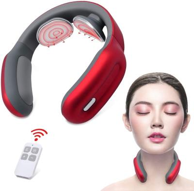 China 2020 Hot Selling Mini Wireless Neck Cervical Handheld Electric Massager Handheld Fit with Heat for sale