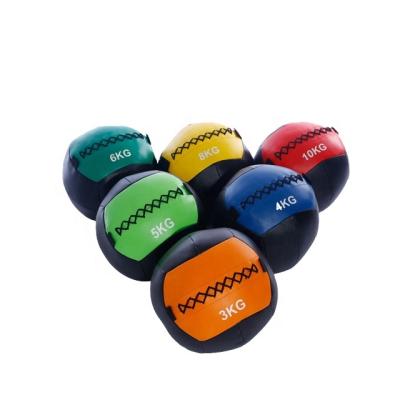 China Eco - Friendly Cross Fitness Forming Durable Leather Or PVC Material Soft Ball / Wall Ball for sale