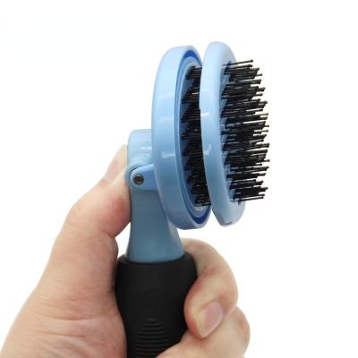 China Soft Soft Easy To Clean Tpr And Plastic Material Pet Grooming Hair Massage Comb for sale