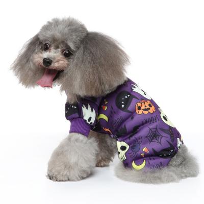 China Fashion New Arrival Dog Clothes Pet Clothes 2021 Halloween Purple Head Cosplay Costume Pet Supplies for sale