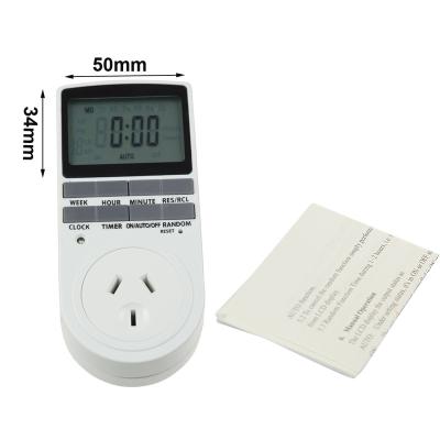 China 7 Days 24 Hour Digital Hourly Switch Timer Socket Programmable Multi-Function Auto Switches Sockets for Home 7 Day Weekly Programmable Timer Switch for sale