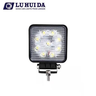 China 27W Square LED Construction Working Light Lamp For Project Vehicles Excavator Truck For Car LD-27W for sale