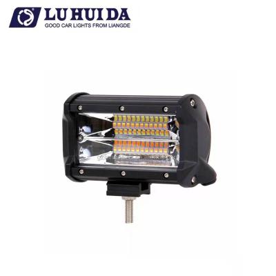 China best quality 7200LM 72w cob square super bright 4led row light bar work border light for jeep for car cherokee for sale