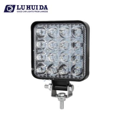 China best price hot sale 4inch 48w 12v IP 67 waterproof square led headlight aluminum for jeep for cars lighting system 6-230 for sale