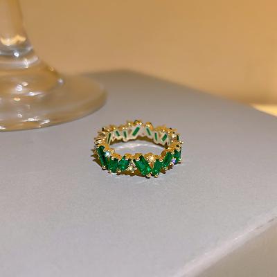 China New CLASSIC Korean geometric simple women's jewelry Ring Fashion Green Ring Elegant for sale