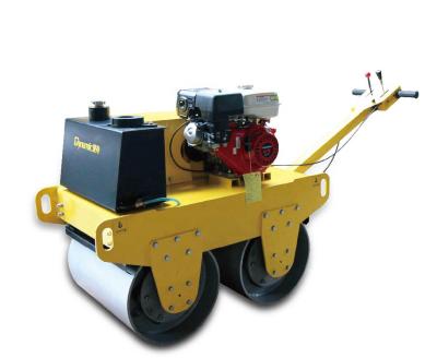 China Hotels DYNAMIC Road Roller Manufacturer Walk Behind Double Drum Hydraulic Vibratory Road Roller for sale