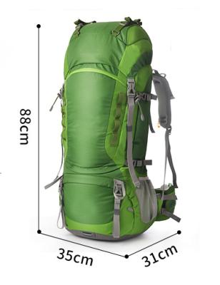 China Best Multifunctional Goal Outdoor Climbing Backpacking Raise Gear Camping Backpack Bag With 80L+10L for sale