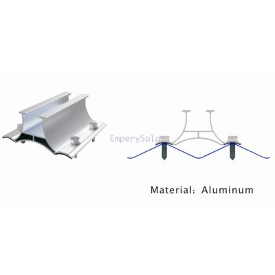 China Commercial Metal Roof Secure System Large Aluminum Solar Powered Mounting Clamp for sale