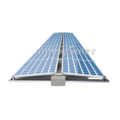 China Edge Support Weighted Rear Leg Adjustable Solar Panel Support Structure Construction Rooftop Motor Pressure Rate for sale