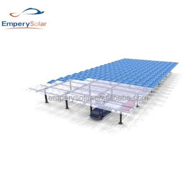 China Home High Quality Aluminum Frame Solar Parking Lot With Led Light for sale