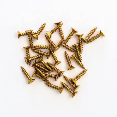 China Milled Pan Yellow Zinc Long Construction Screw Star Wood Double Screw Chipboard Torx Screw for sale