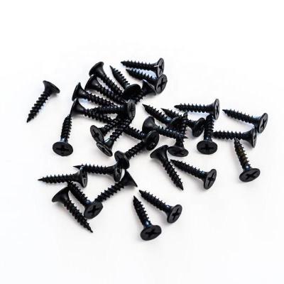 China China Taiwan Manufacturer Brass Drywall Screw 3 5x25 Headed Thread High Quality Black Phosphated Drywall Rough Screw for sale