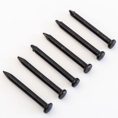 China Flat Hot Selling Top Quality Black Galvanized Hardened Steel Concrete Nails for sale