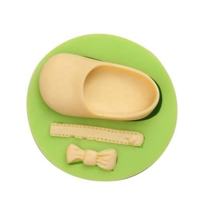 China Viable baby shoe silicone mold for cake decor for sale