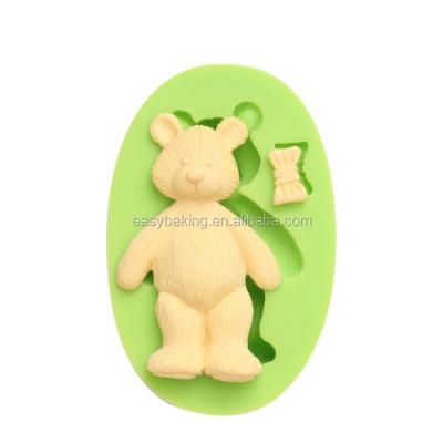 China Viable Hot Selling Handmade Bear Silicone Mold for Soap and Candle for sale