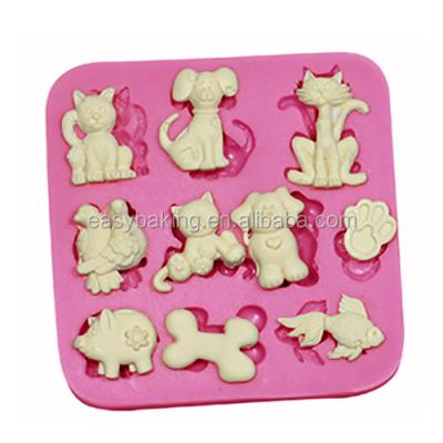 China 2015 viable NEW cake decorating supplies dog factory price silicone molds for sale