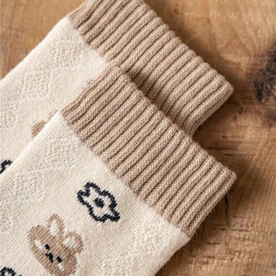 China High Quality Antibacterial New Design Wool Cashmere Women Thick Socks for sale