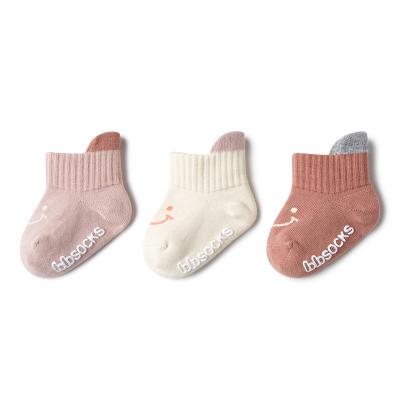 China Baby antibacterial 0~5 year old socks for sale cute non-slip socks support customization for sale