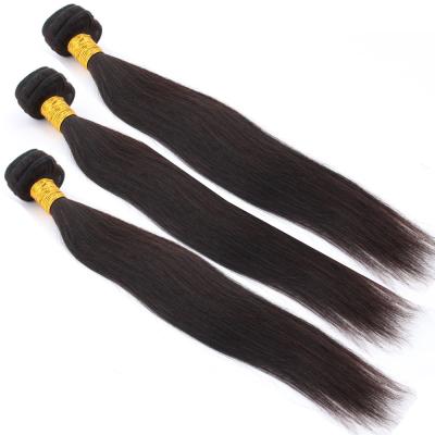 China Silky Straight Wave Bundles Unprocessed Straight Virgin Hair Weave Extension 3 Pieces One Head Malaysian Virgin Hair for sale