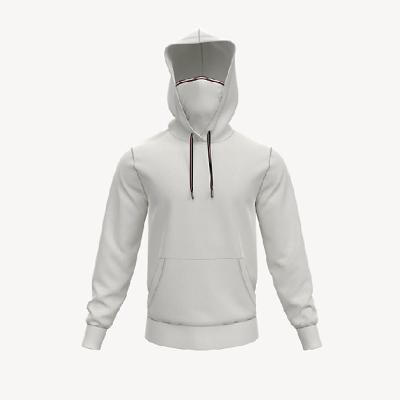 China Custom Logo Oversized Face Cover Men's Anti-Wrinkle Anti-Wrinkle Hoodies Hooded Masked Custom Hoodie for sale