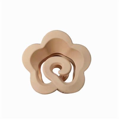 China Clip Hair Can Be Customized Camellia Hairpin Hair Clip Girl Coil Hair Claw Hair Accessories Frosted Female Back Head Grab Clip for sale