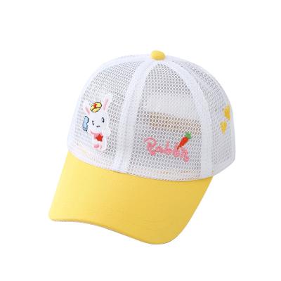 China The picture children's hat summer sunscreen can be customized logo pattern mesh baseball hat baby breathable hat for sale