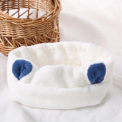 China Korean Version Flannel Cat Ear Hair Band Creative Headband Hair Accessories Spa Beauty Face Wash Makeup Face Wash Makeup for sale