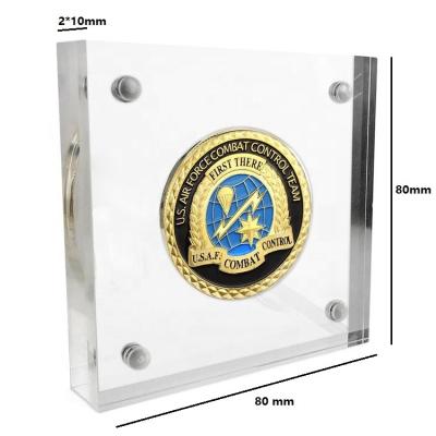 China Ideal Acrylic Coin Display Coin Display Holders Stand Customized Design Coin Holder Display Stand for sale