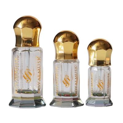 China Custom Personal Care Crystal Perfume Bottle Arabian Glass Refillable Perfume Oil Bottles for sale