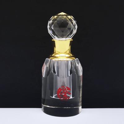 China Wholesale Decorative 3ml Crystal Perfume Essential Oil Attar Personal Care Bottle With Customized Logo for sale