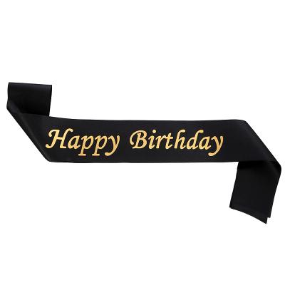 China Eco-Friendly Materials Happy Birthday Sash For Adult Birthday Girl Birthday Party Decoration Gift for sale