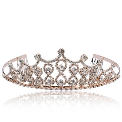 China FG049 Popular Fashion Luxury Princess Tiaras Crowns Prom Pageant Crystal Bride Wedding Bridal Jewelry Accessories for sale