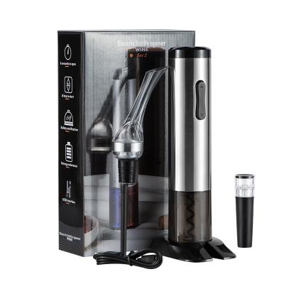 China Sustainable Hot Selling Electric Amazon Wine Opener Set With Gift Box for sale