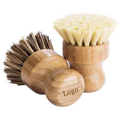 China Sustainable Household Natural Cleaning Tools Bamboo Mini Dish Brush Accessories for sale