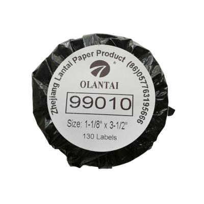 China OLANTAI waterproof 28 x 89 mm compatible dymo labels 130Label/Rolls 99010 for dymo label printer for sale