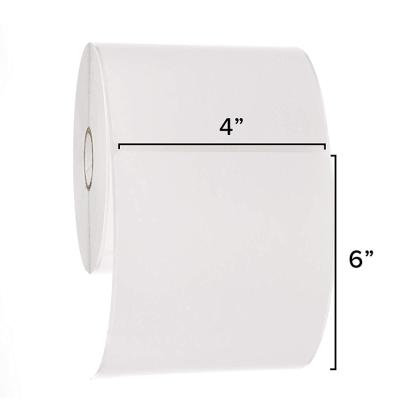 China Waterproof Permanent Adhesive Shipping 4 x 6 In Thermal Transfer Paper Labels For Printer for sale