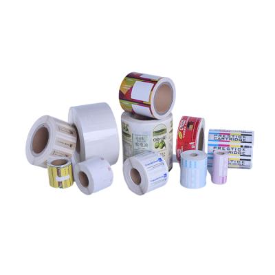 China Heat Sensitive Custom Labels Permanent Thermal Printing Both Sides Printed Adhesive Stickers for sale