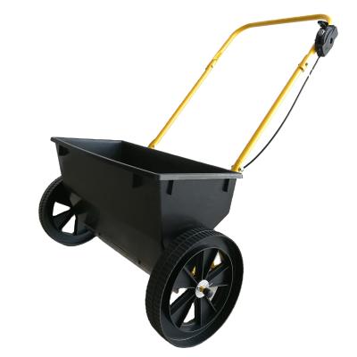 China High Efficiency Garden Hand Fertilizer Spreader Lawn Seed Manual Salt Spreader Rotary Fertilizer Spreader for sale