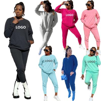 China Wholesale Custom Made Breathable Two Piece Set Sweatsuit Sweatsuit Women Pants Two Piece Set for sale