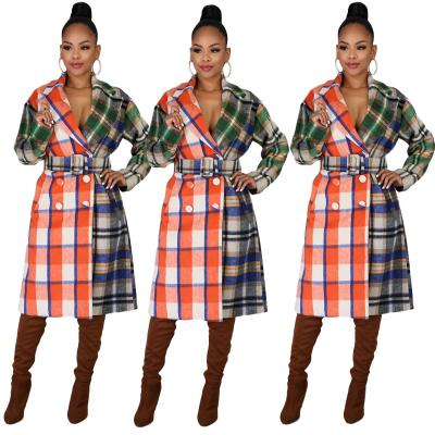 China Breathable 2022 New Arrivals Fashion Slim Thick Woolen Ditch Coat Plus Size Women Coats Women Coats for sale