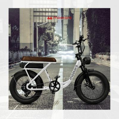 China National Retro Mootoro Vintage Fat Tire Aluminum Alloy Wide Range Electric Bicycle 500w 48v 13ah Off Road Electric Bicycle Ebike for sale