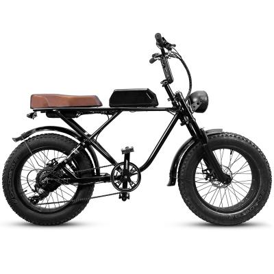 China 2021 Aluminum alloy retro vintage mountain city delivery ebike scooter electrica e bicicleta fat tire man fast stealth electric bike for sale