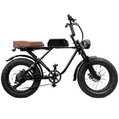 China 2021 Fat Delivery Aluminum alloy mountain tire electrica e scooter bicicleta e bike retro vintage electric man stealth fat city ebike for sale