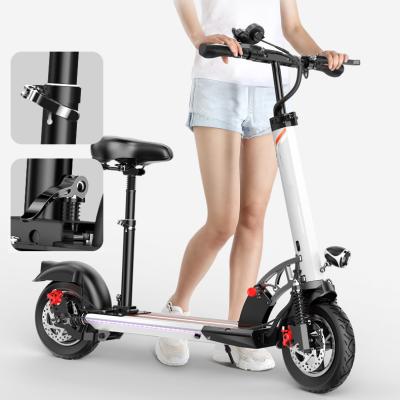 China Long range unisex portable smart folding 10 inch high speed electric scooter patinete e adult scooter for sale