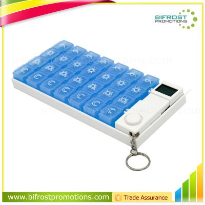 China ABS+PP Plastic Organizer 7 Day Electronic Pill Box With Alarm for sale