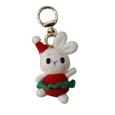 China Other super cute cartoon hand-woven doll exquisite wool crochet weaving small cute animal bag pendant for sale