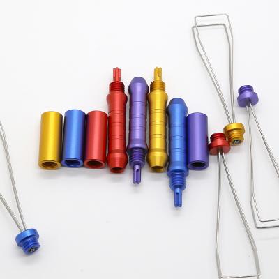 China Wholesales Aluminum Keyboard Aluminum Anodized Colors Switch Mechanical Puller Keyboard for sale