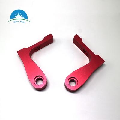 China Service OEM Customized Aluminum CNC Milling Parts Red Anodized Aluminum Knob for sale